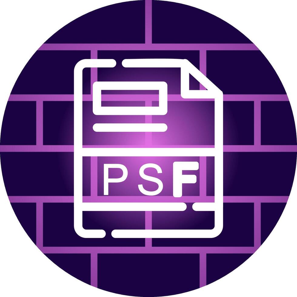 PSF Creative Icon Design vector