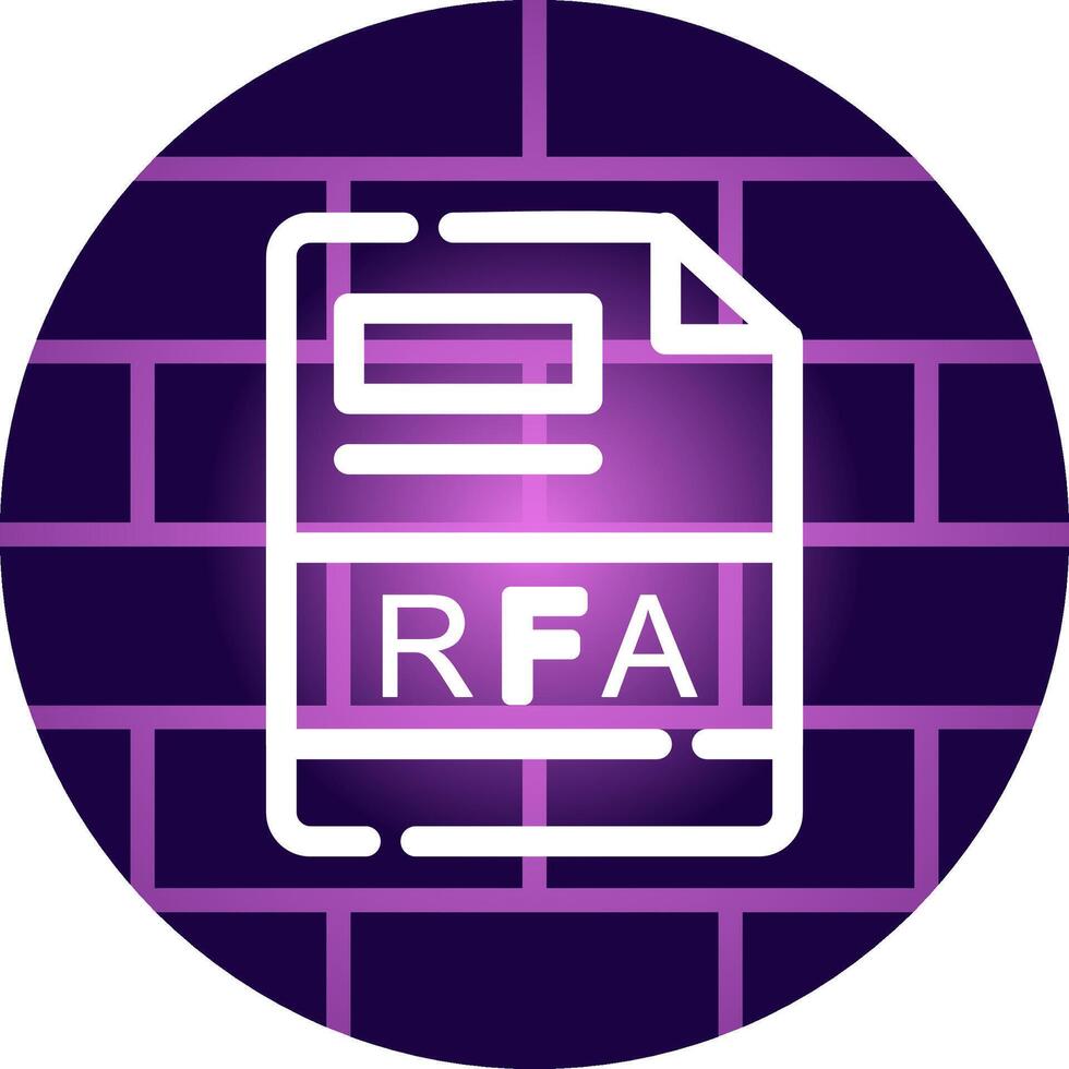 RFA Creative Icon Design vector
