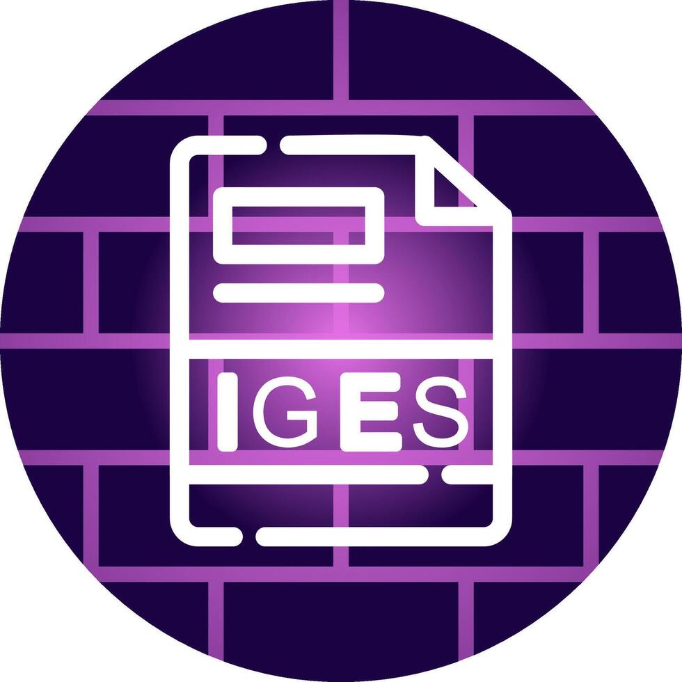 IGES Creative Icon Design vector