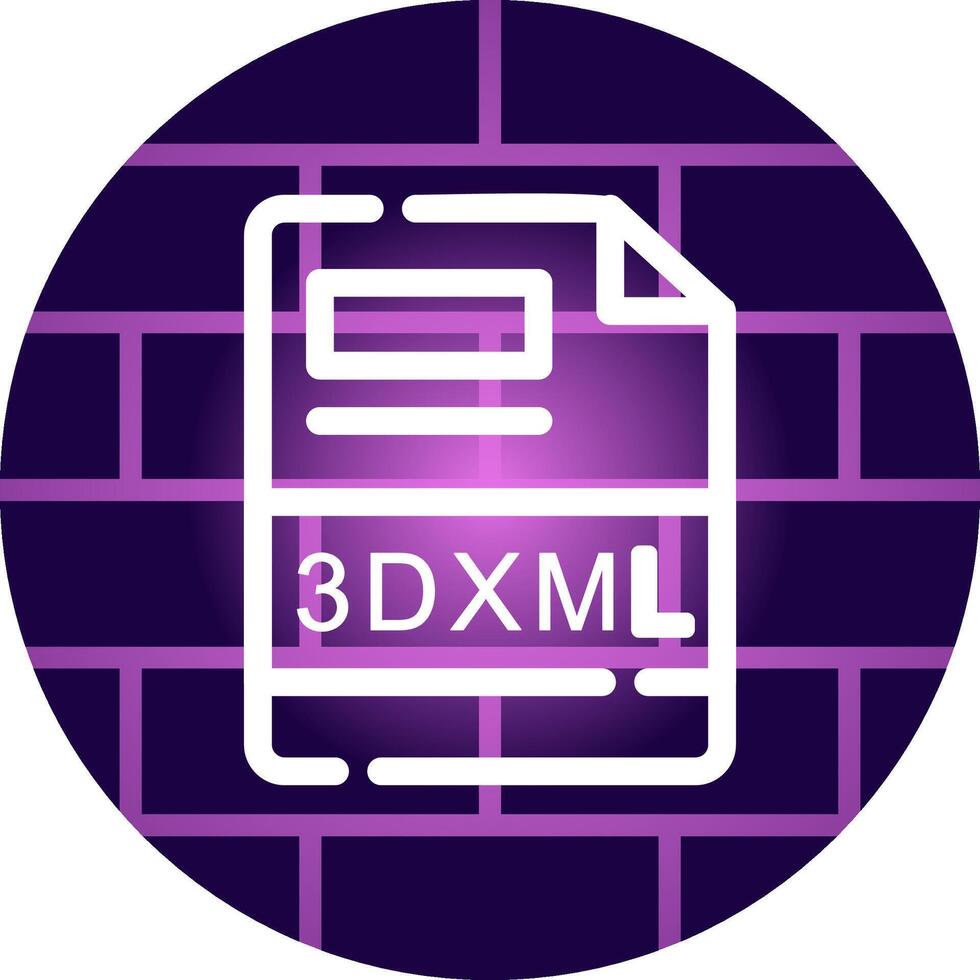 3DXML Creative Icon Design vector
