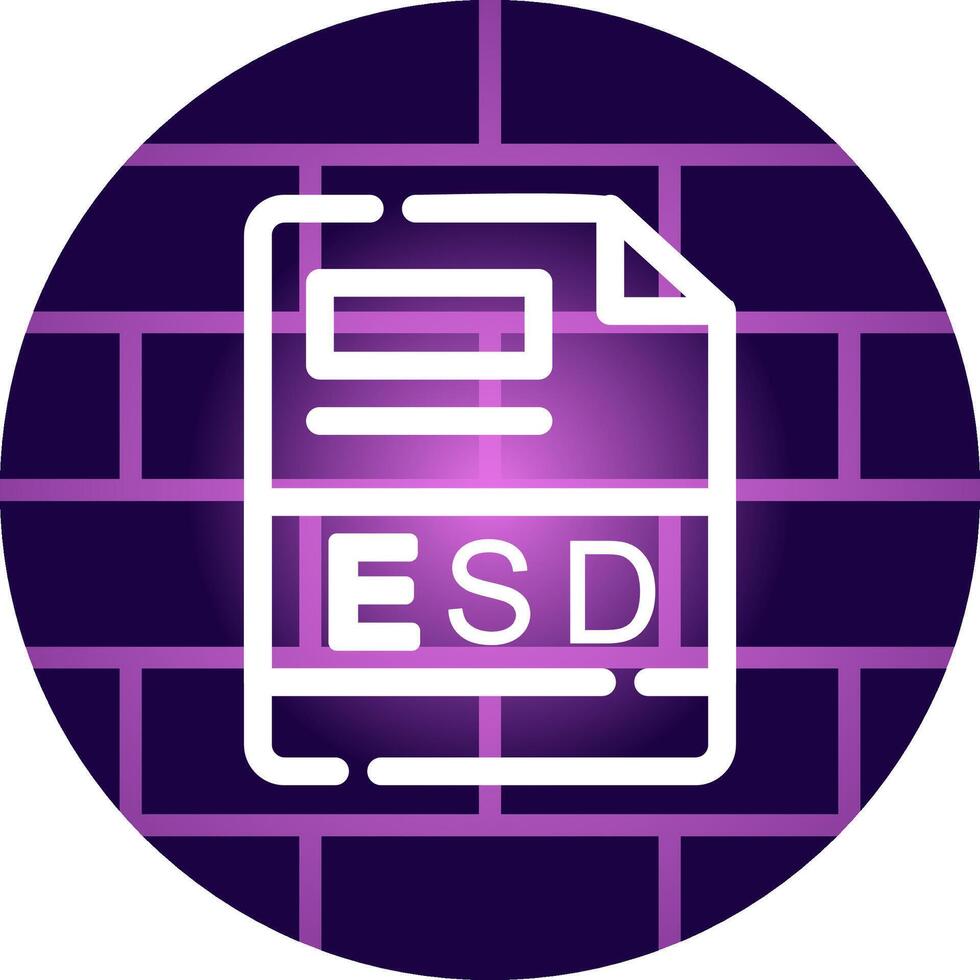 ESD Creative Icon Design vector