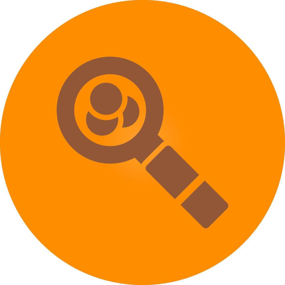 Magnifying Glass Creative Icon Design vector