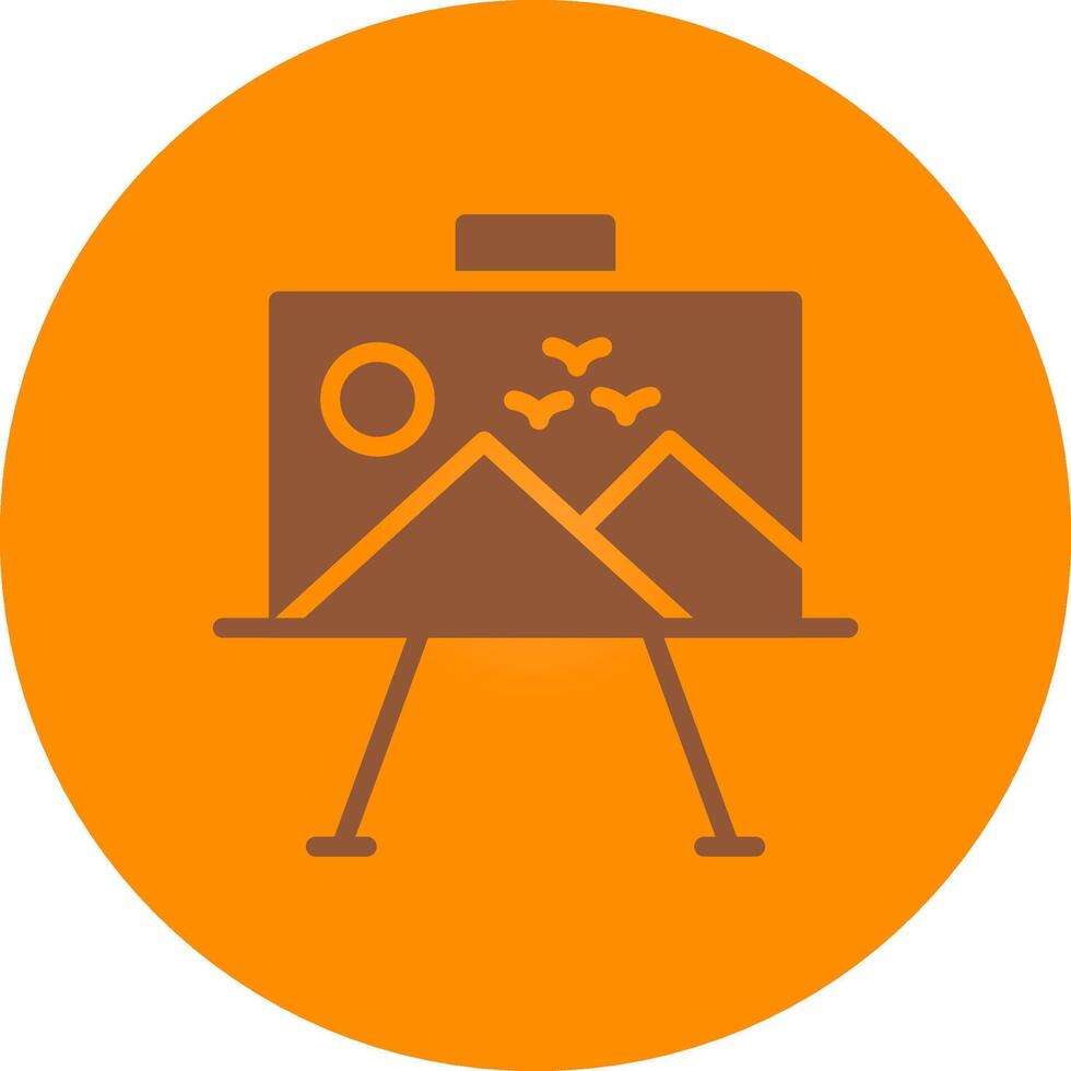 Paint Canvas Creative Icon Design vector