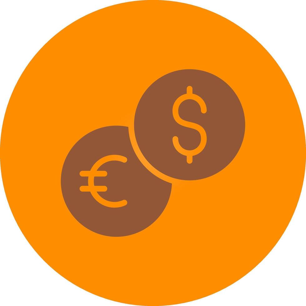 Line bronw Glpyh Design vector