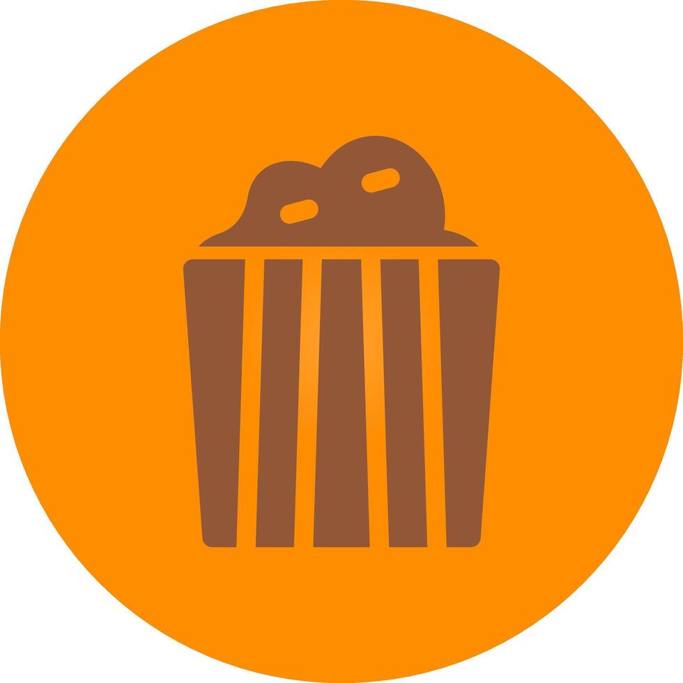 Popcorn Creative Icon Design vector