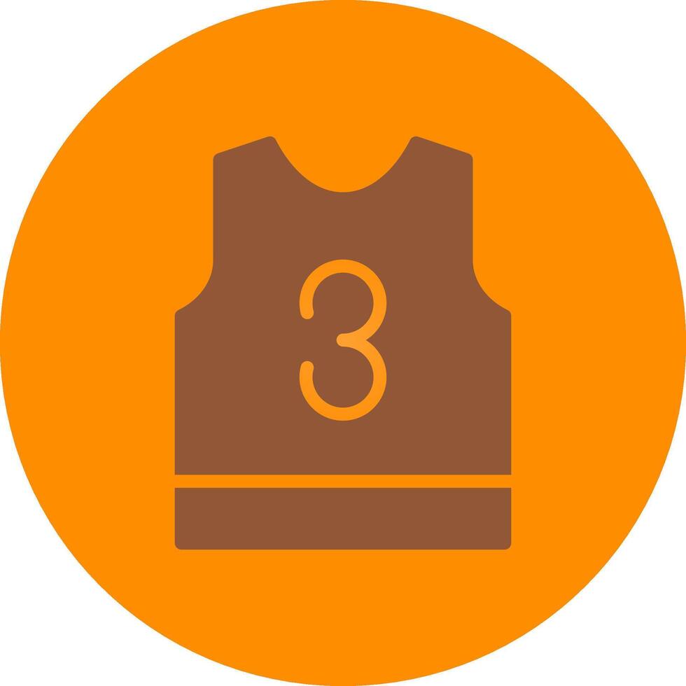 Basketball Jersey Creative Icon Design vector