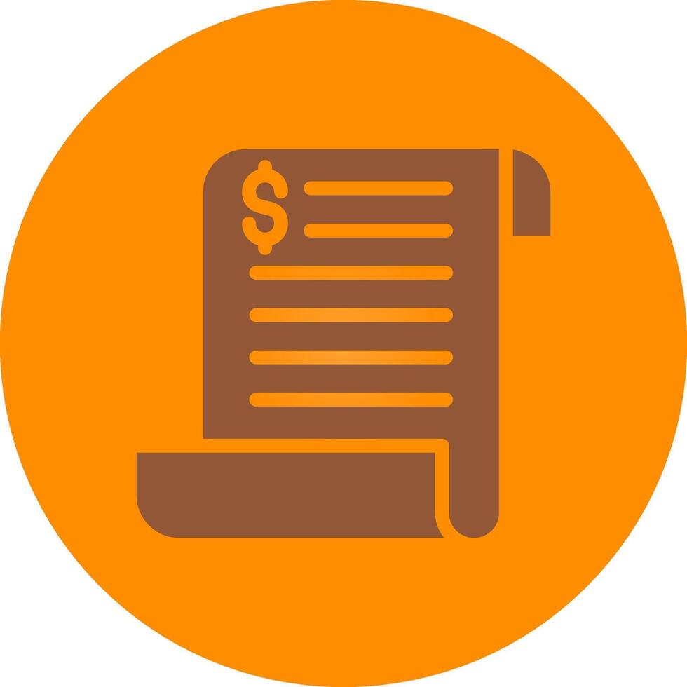 Bill Creative Icon Design vector