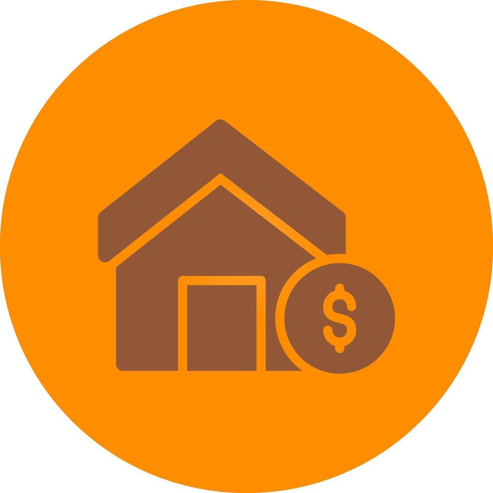 House Sale Creative Icon Design vector