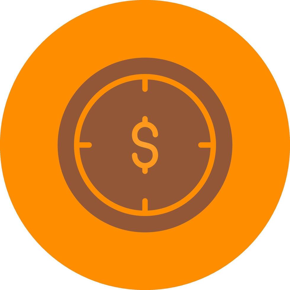 diseño de icono creativo de hora de dinero vector