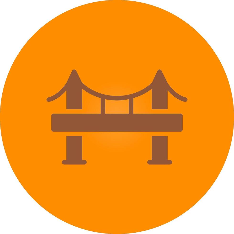 Bridge Creative Icon Design vector