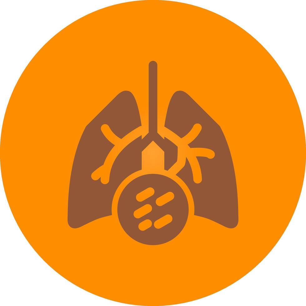 Lung Cancer Creative Icon Design vector