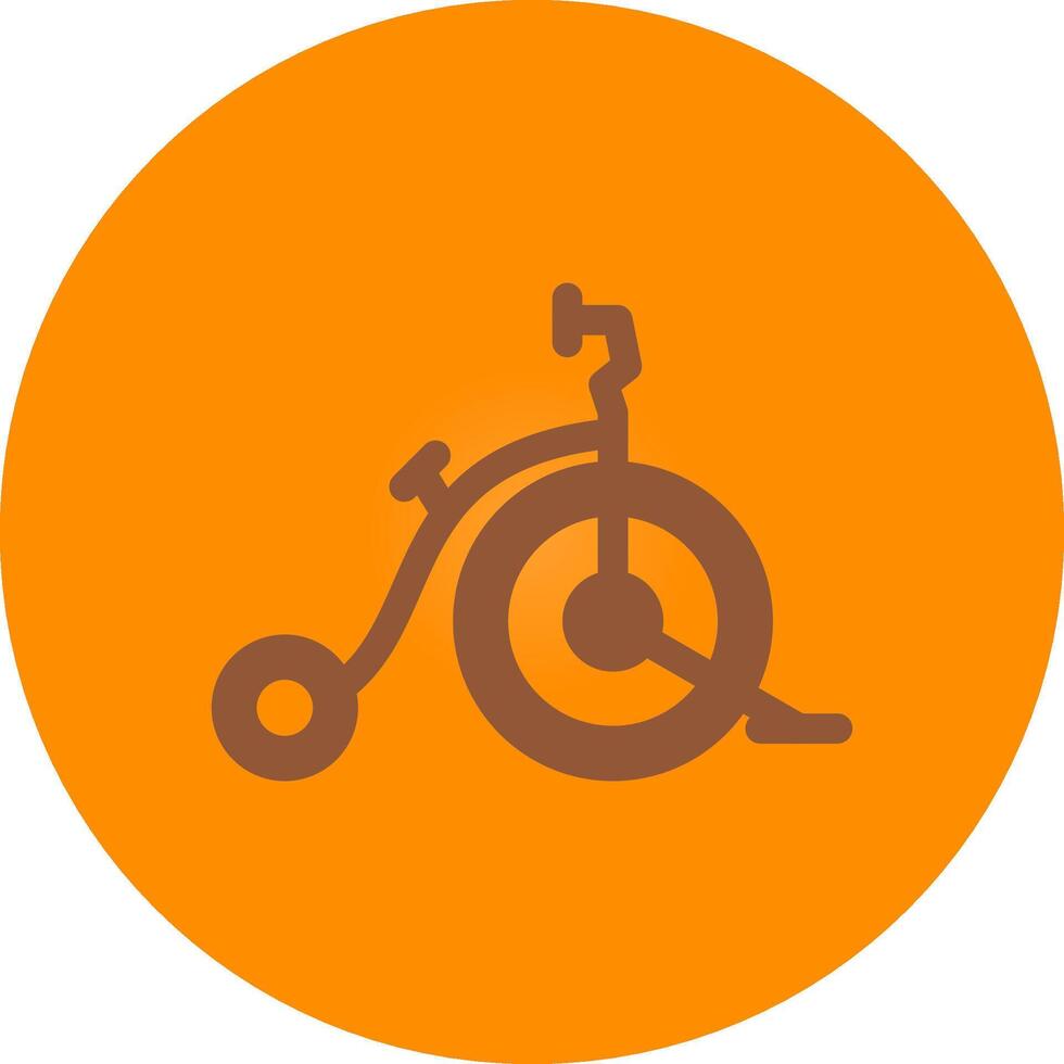 Circus Bike Creative Icon Design vector