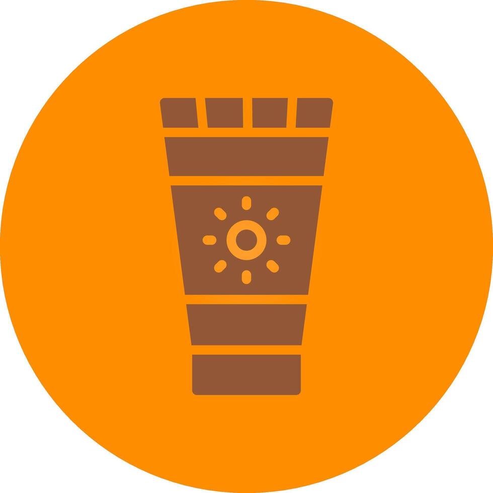 Sunscreen Creative Icon Design vector