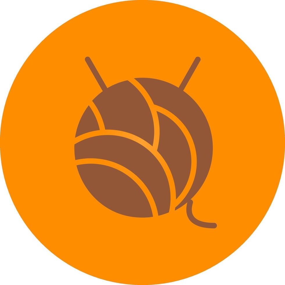 Wool Ball Creative Icon Design vector