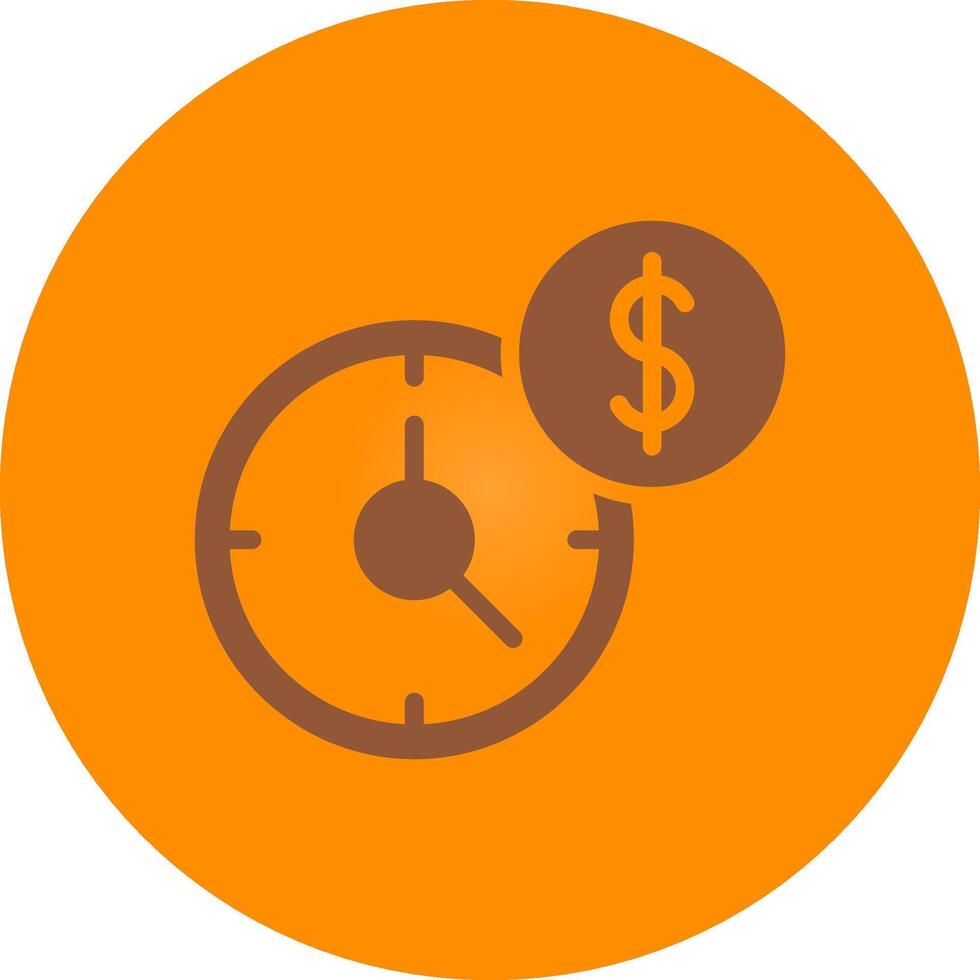 Time Is Money Creative Icon Design vector