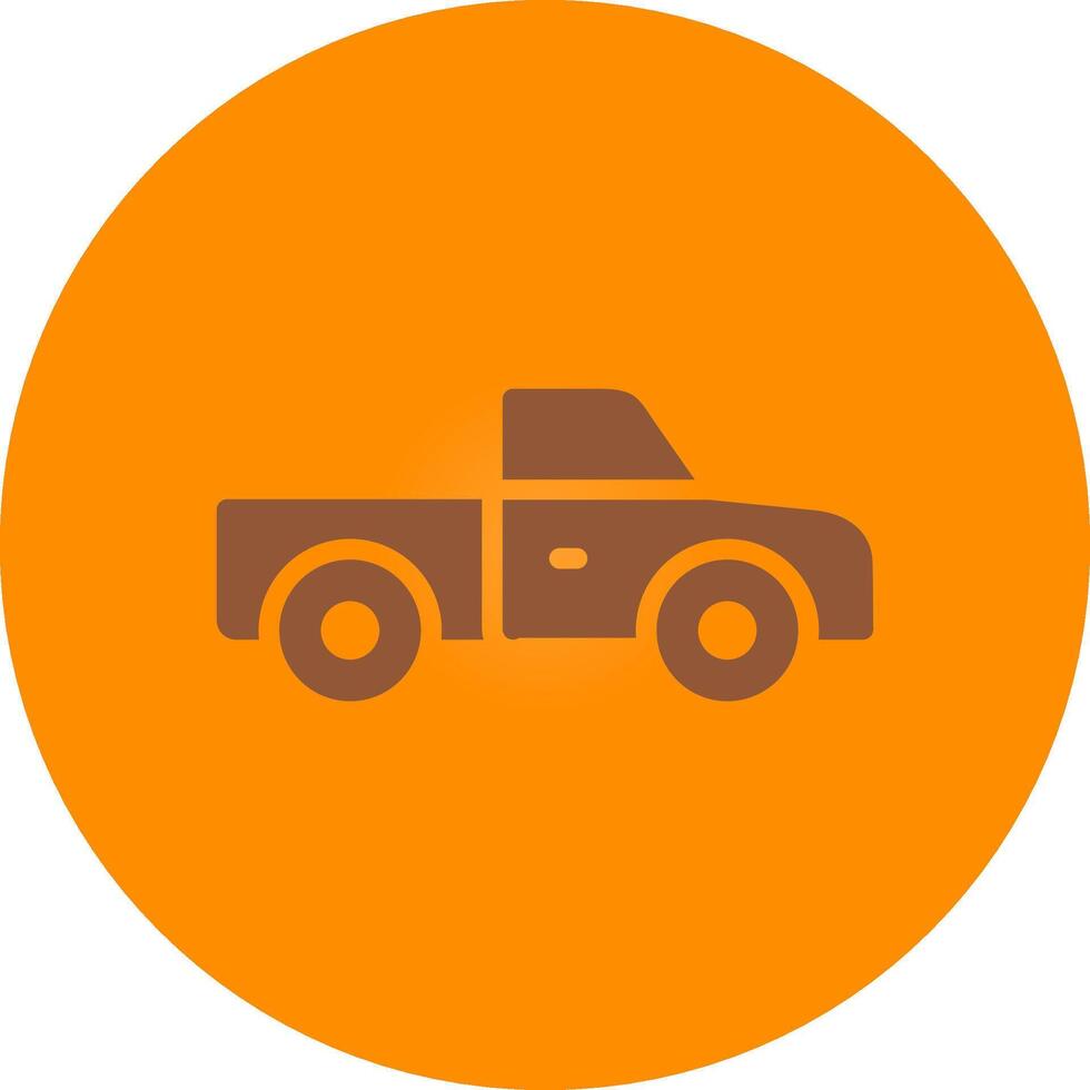 Pickup Truck Creative Icon Design vector