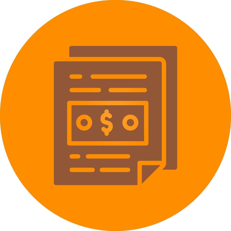 Line bronw Glpyh Design vector