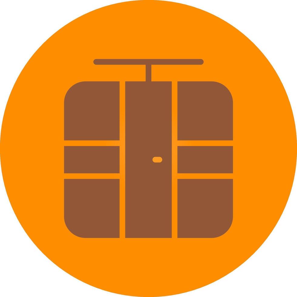 Cable Car Creative Icon Design vector