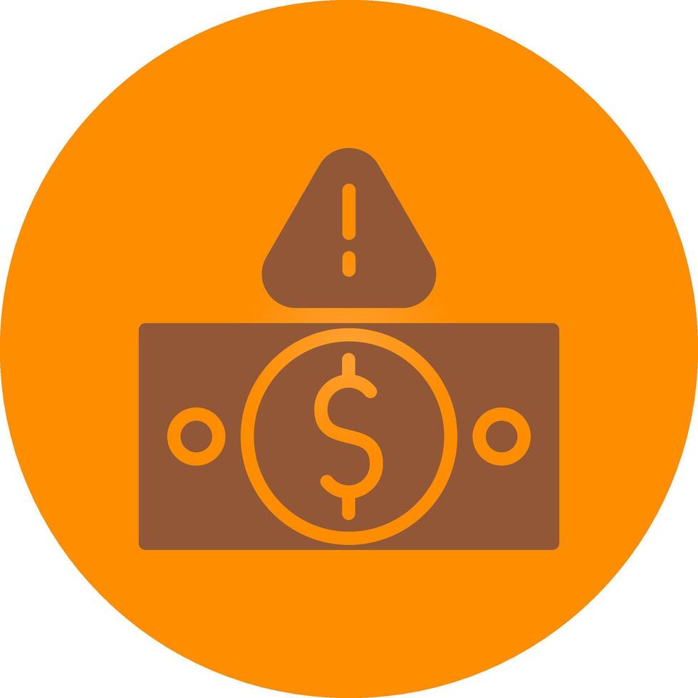 Line bronw Glpyh Design vector