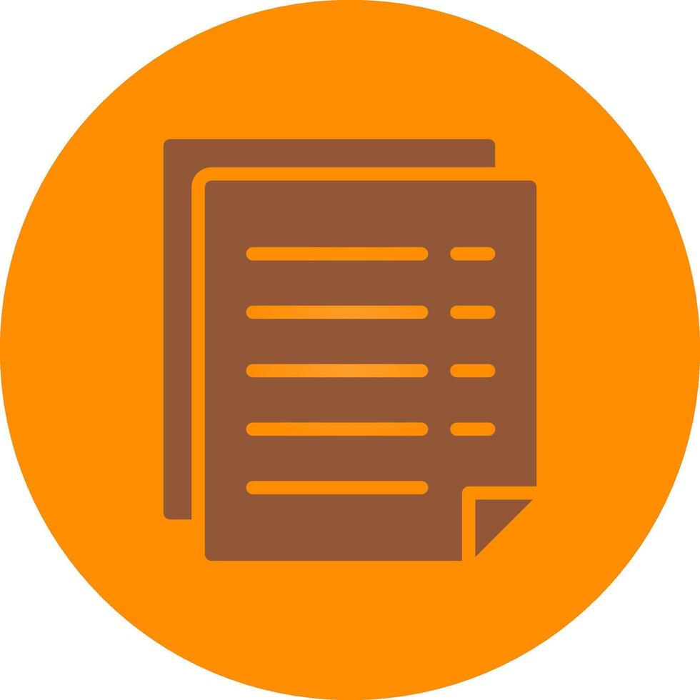 Line bronw Glpyh Design vector