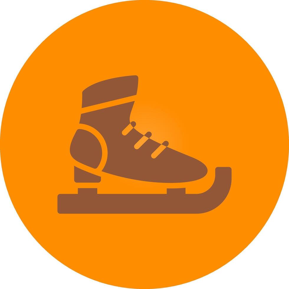 diseño de icono creativo de patines de hielo vector