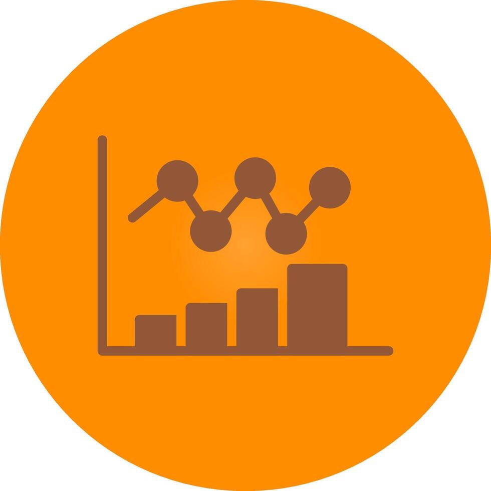 Bar Chart Creative Icon Design vector