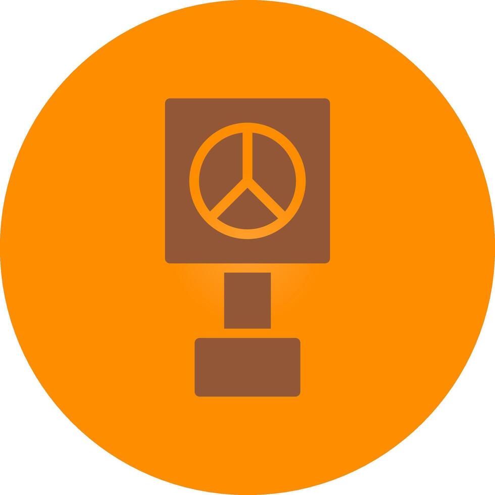 Peace Sign Creative Icon Design vector