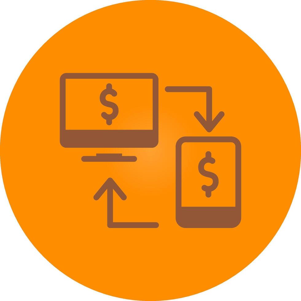 Online Transfer Creative Icon Design vector