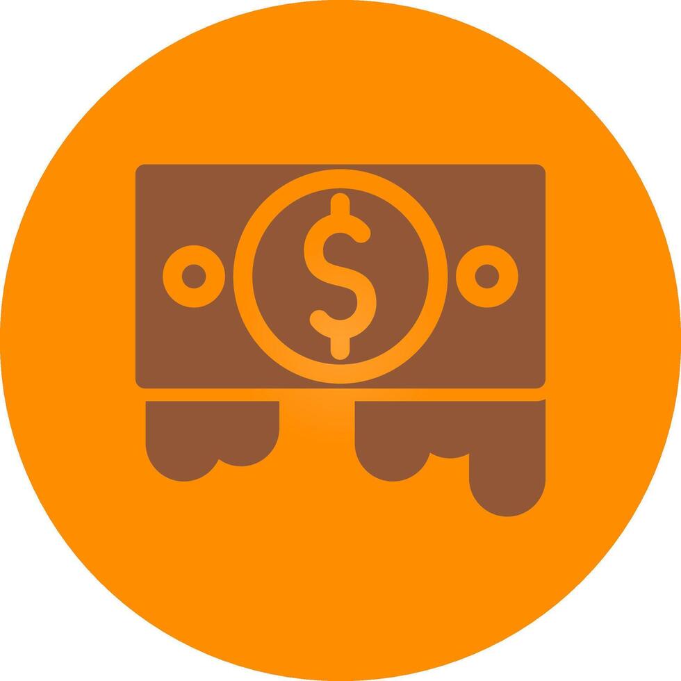 Line bronw Glpyh Design vector