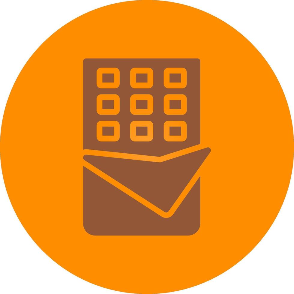 Chocolate Bar Creative Icon Design vector