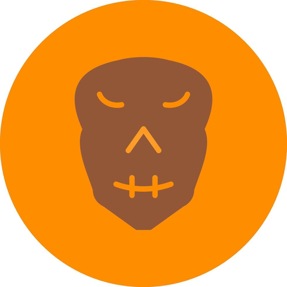 Line bronw Glpyh Design vector