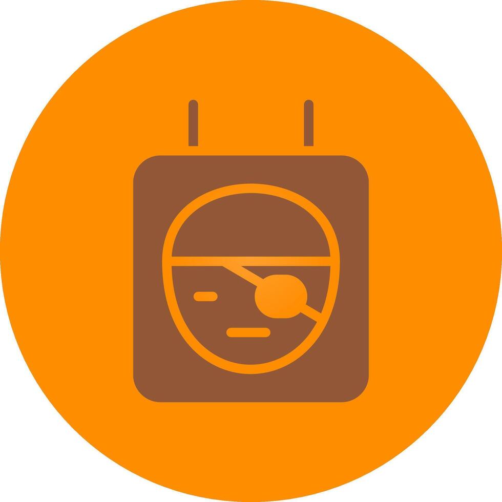 Line bronw Glpyh Design vector