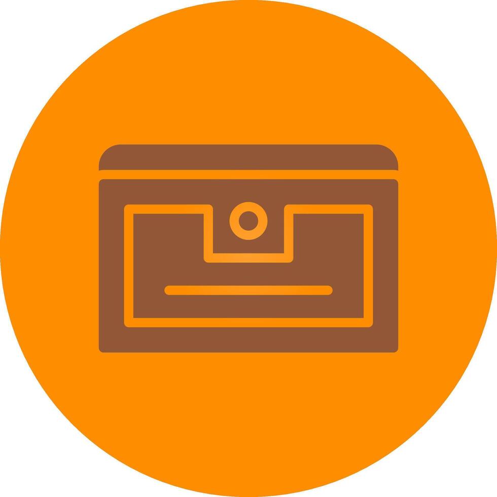 Line bronw Glpyh Design vector