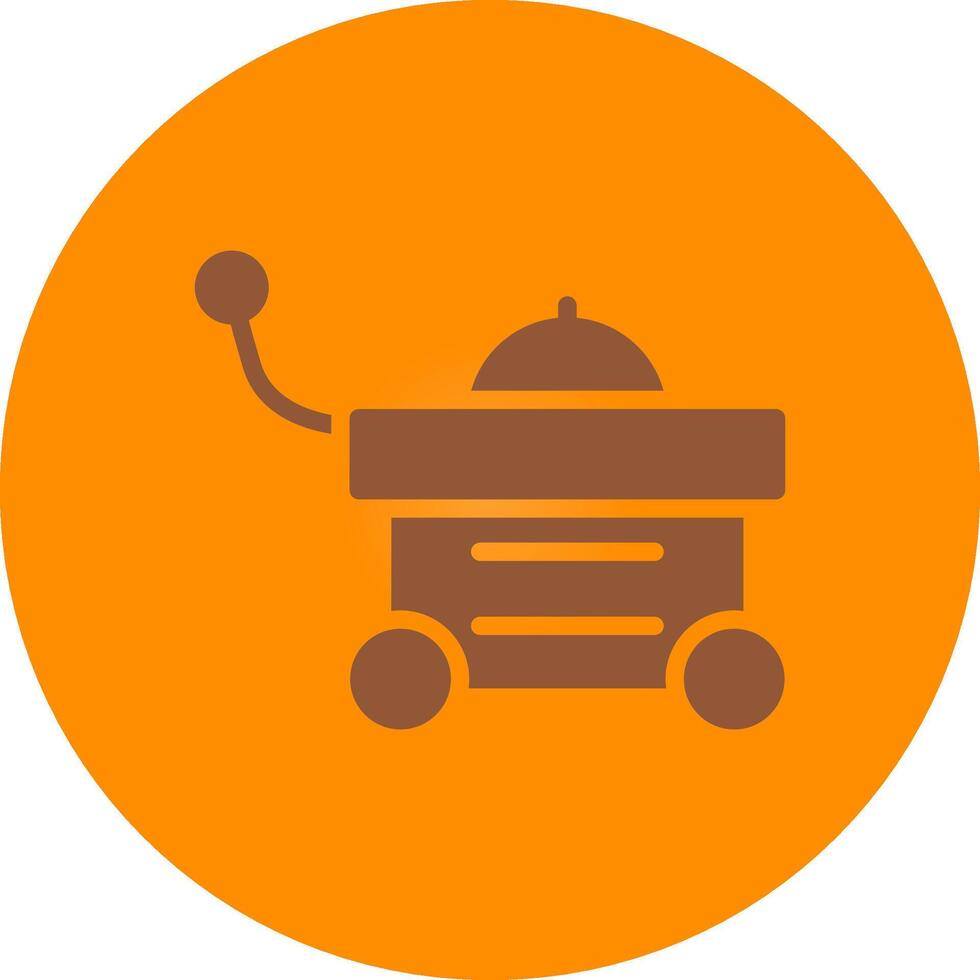 diseño de icono creativo de carrito de comida vector