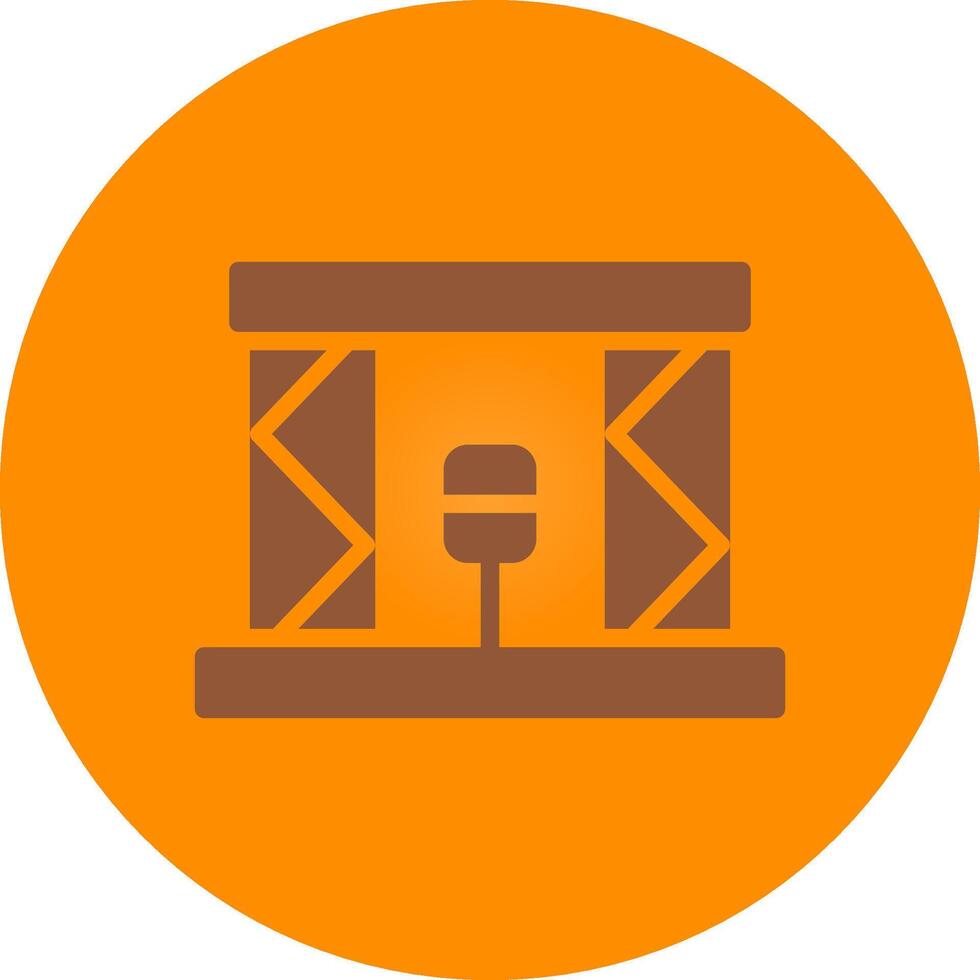Stage Creative Icon Design vector
