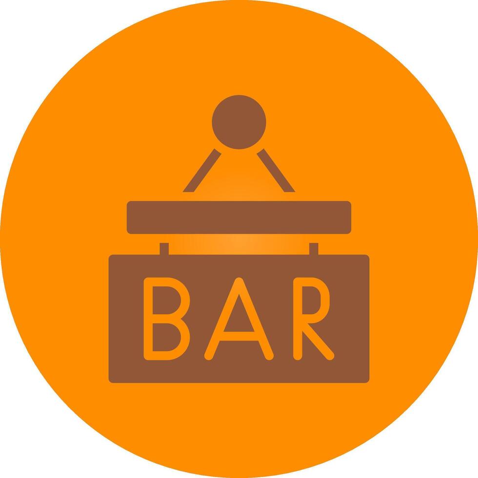 Bar Sign Board Creative Icon Design vector