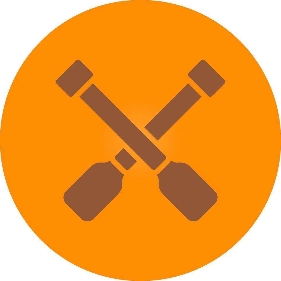 Line bronw Glpyh Design vector