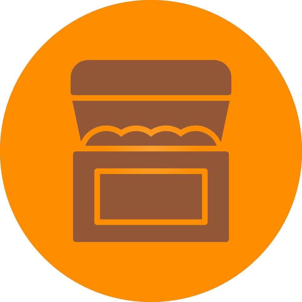 Line bronw Glpyh Design vector
