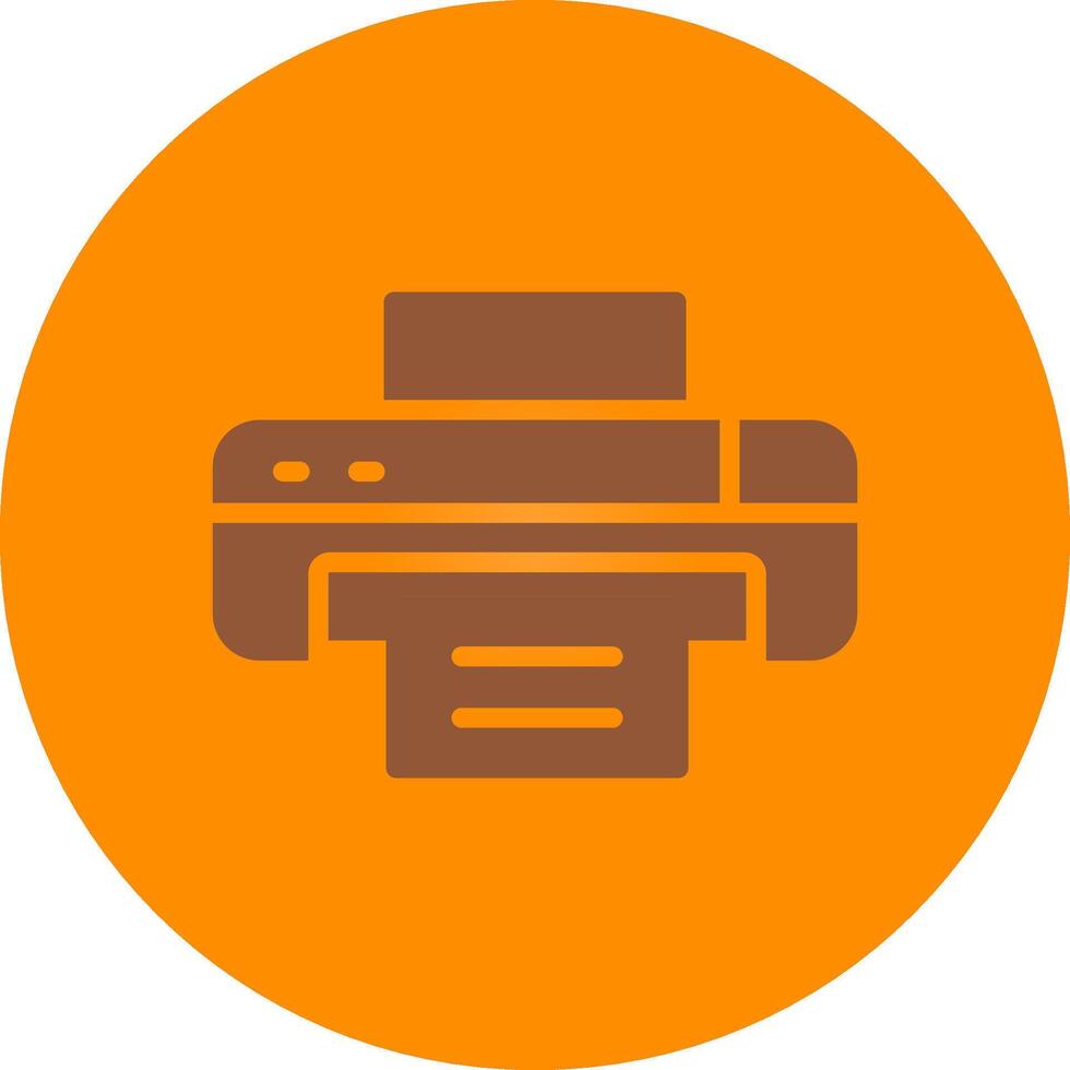 Line bronw Glpyh Design vector