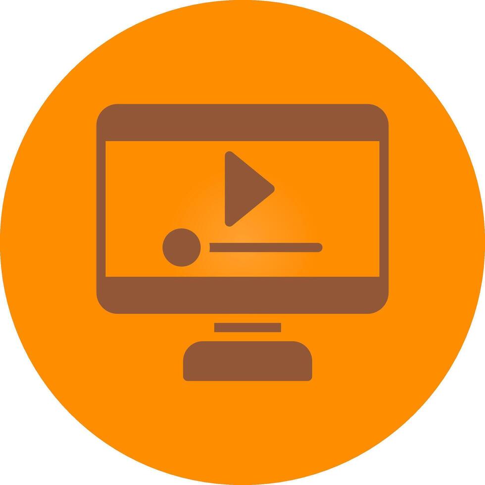 Video Player Creative Icon Design vector