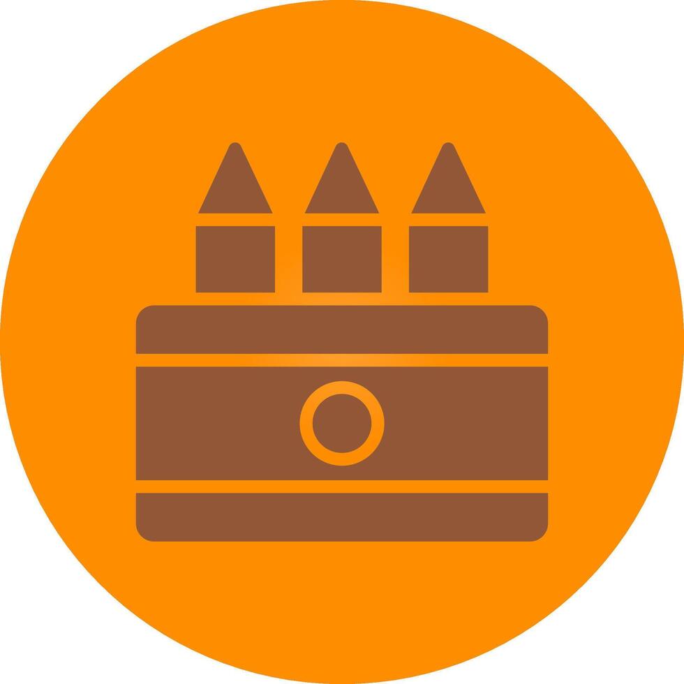 Colored Pencils Creative Icon Design vector