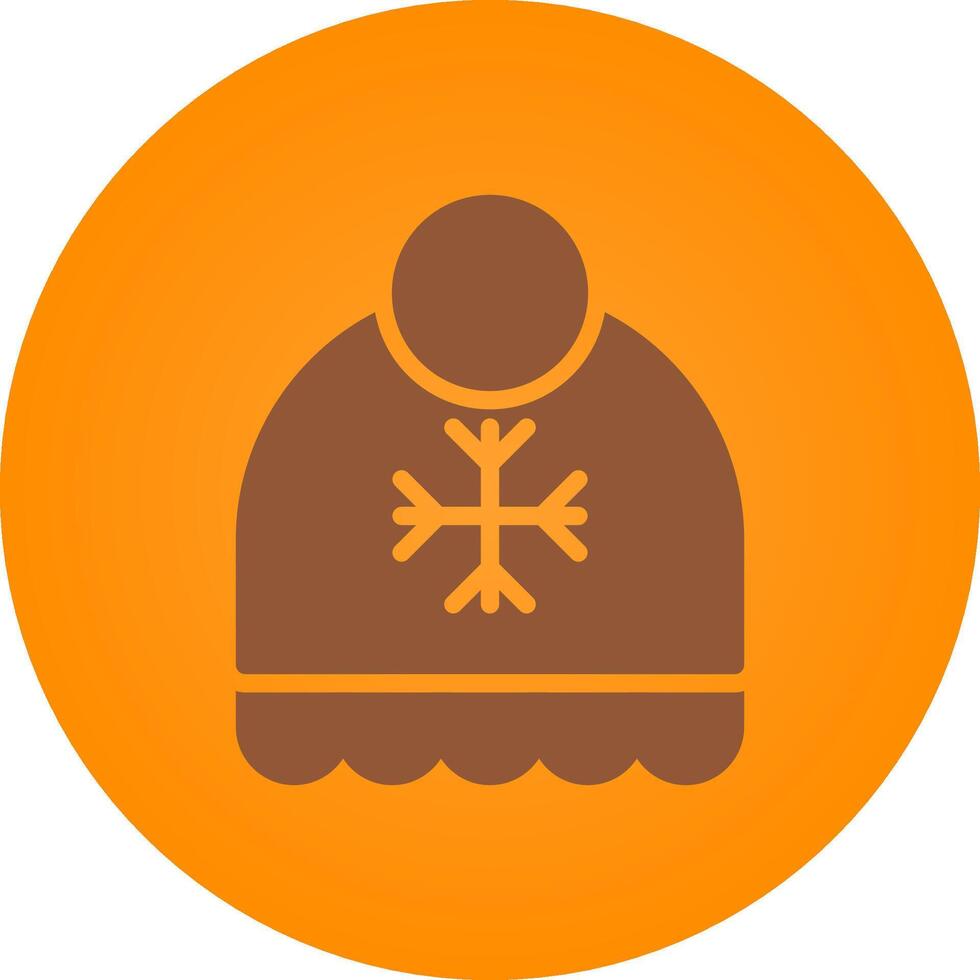 Winter Hat Creative Icon Design vector