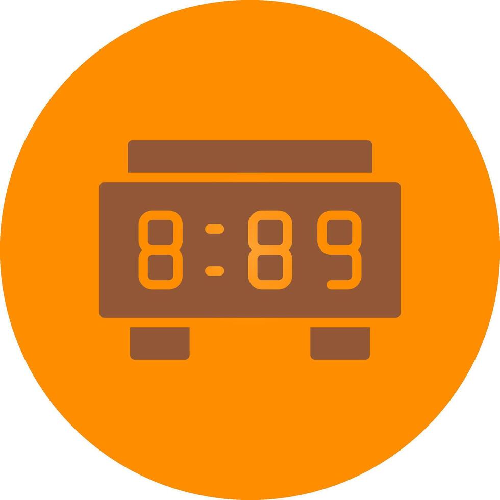 Digital Clock Creative Icon Design vector