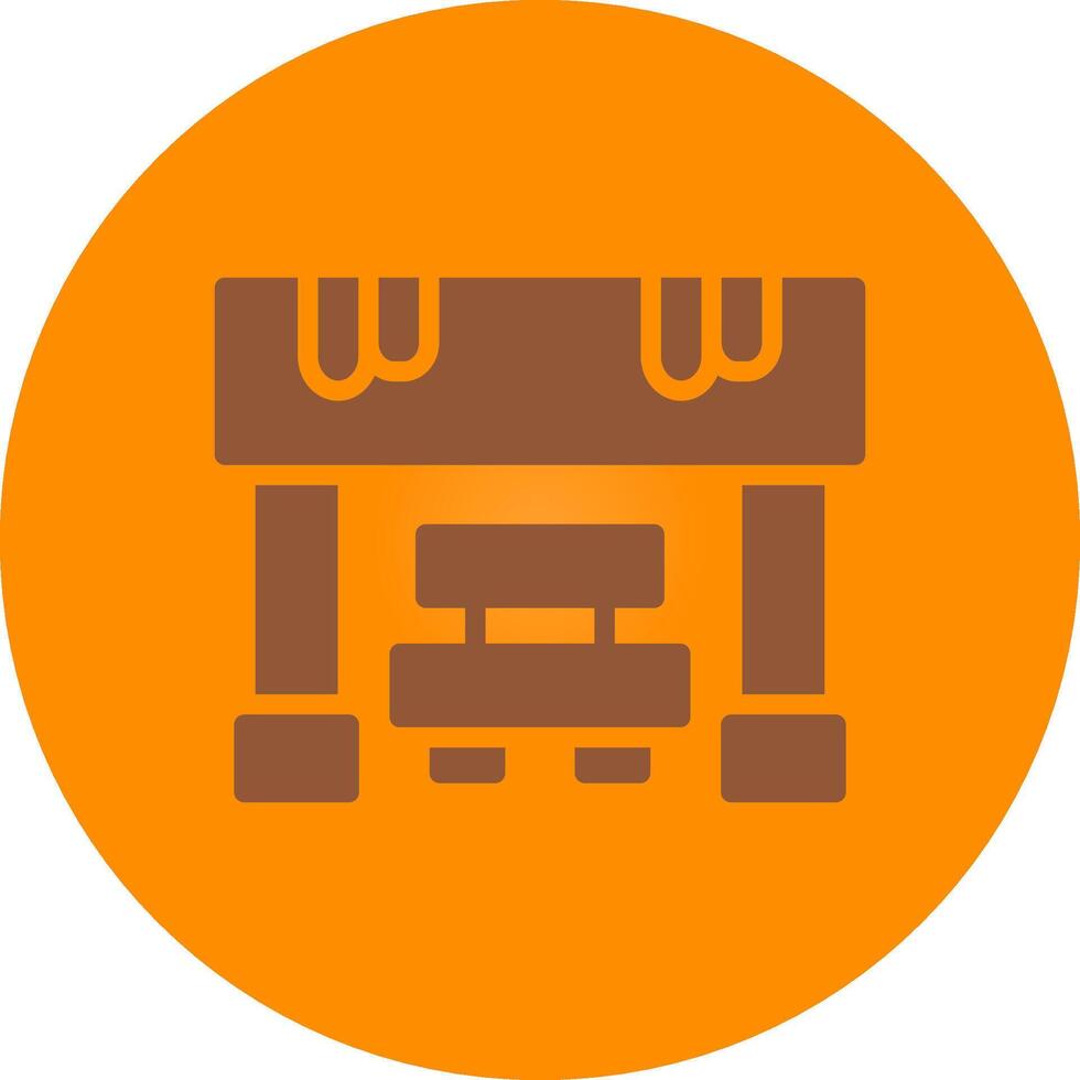 Bus Stop Creative Icon Design vector
