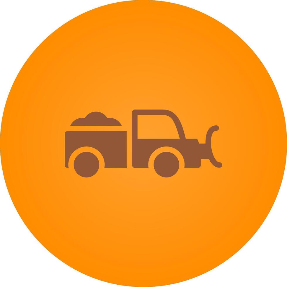 Snowplow Creative Icon Design vector