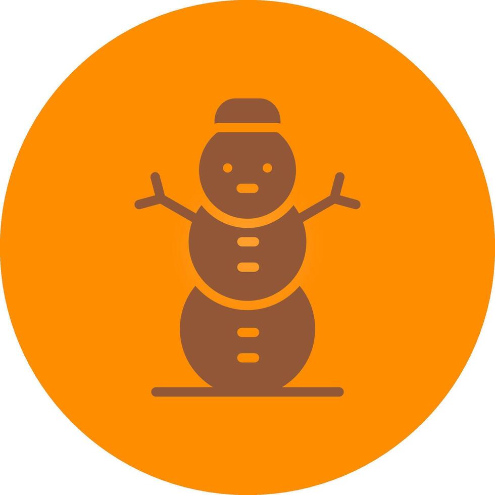 diseño de icono creativo de muñeco de nieve vector