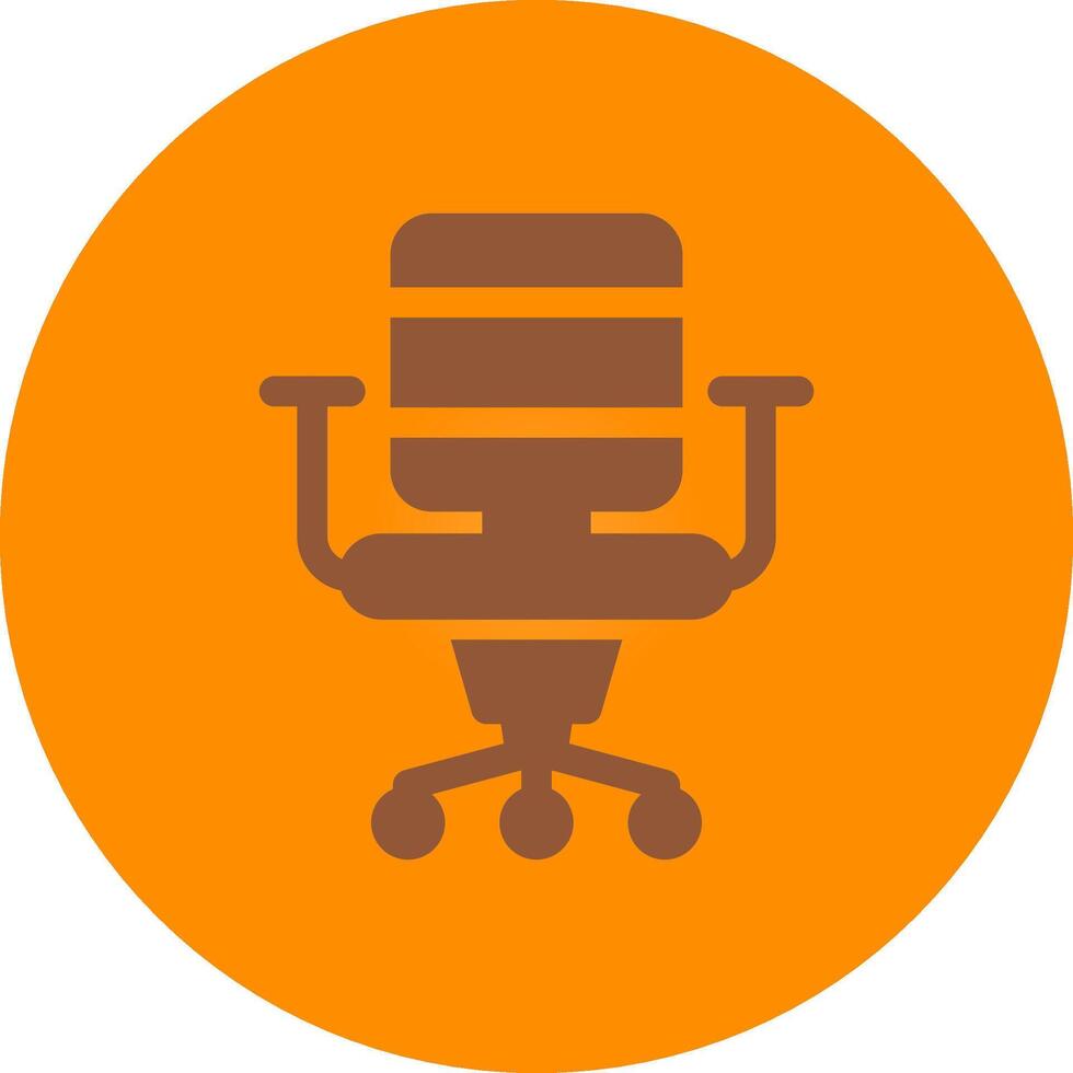 Office Chair Creative Icon Design vector