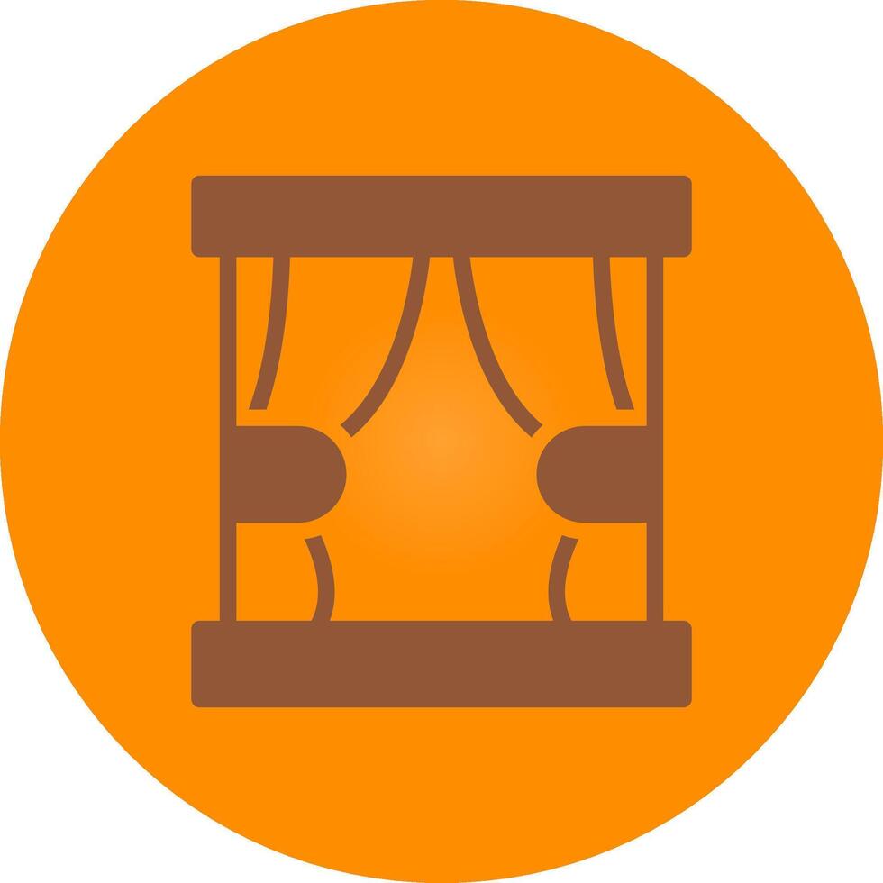 Curtain Creative Icon Design vector