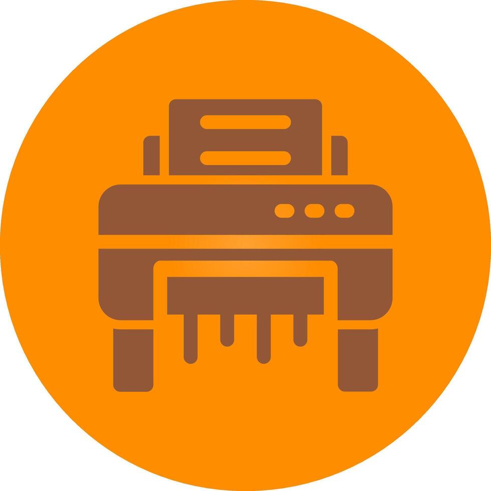 Paper Shredder Creative Icon Design vector