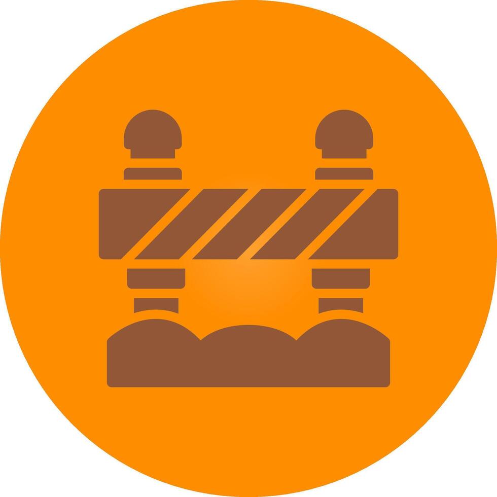 Road Block Creative Icon Design vector